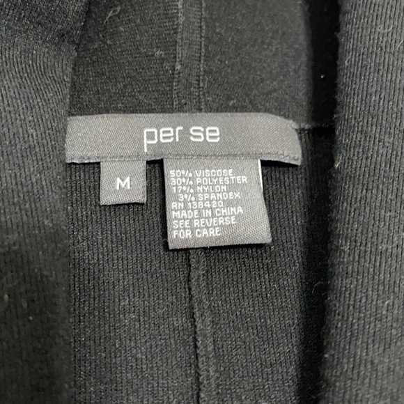 Per Se Black Long Coat Cardigan - Picture 10 of 10